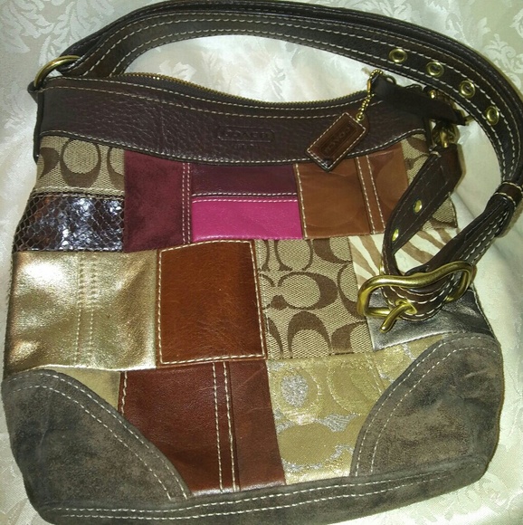 Coach Handbags - Coach bag patchwork signature collection